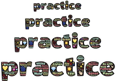 Words practice practice practice word clod
